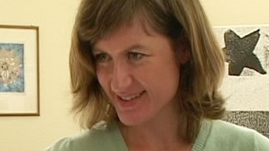 Karin på jobb